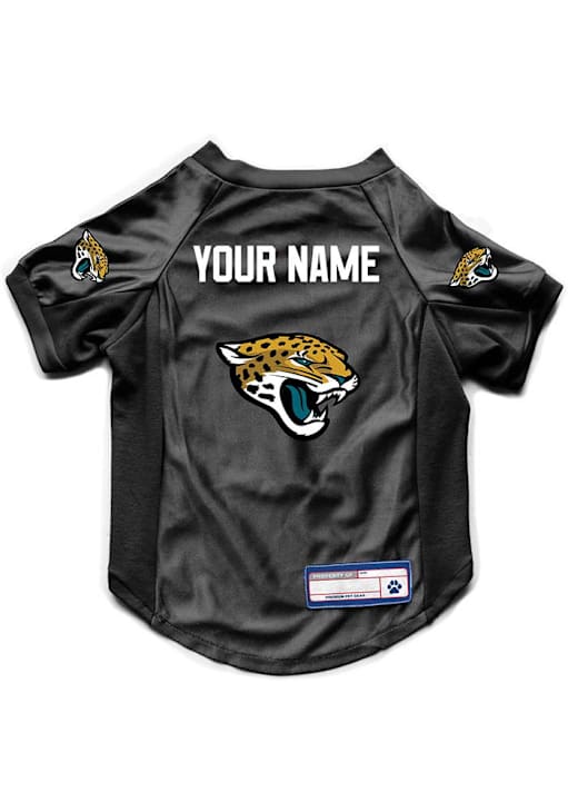 Jacksonville Jaguars BLACK Personalized Stretch Pet Jersey 1040298