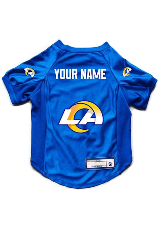 Los Angeles Rams BLUE Personalized Stretch Pet Jersey 1040302