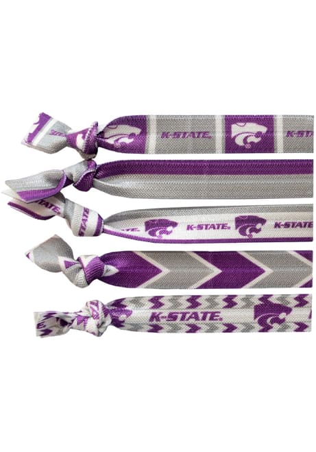 Knotted K-State Wildcats Kids Hair Ribbons - Purple
