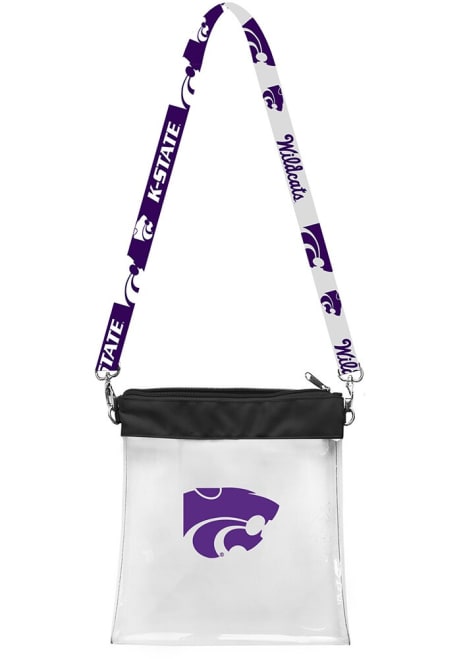 Pattern Strap K-State Wildcats Clear Bag - Purple