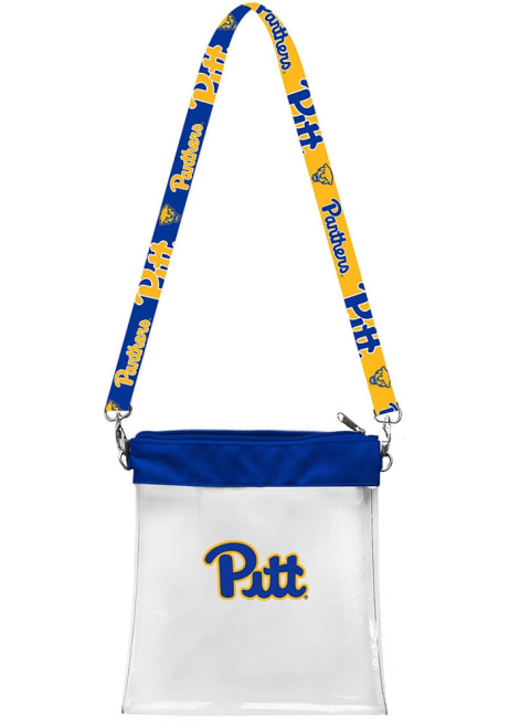 Pattern Strap Pitt Panthers Clear Bag - Blue