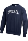 Main image for Mens Drexel Dragons Navy Blue Champion Arch Reverse Weave Crew Sweatshirt