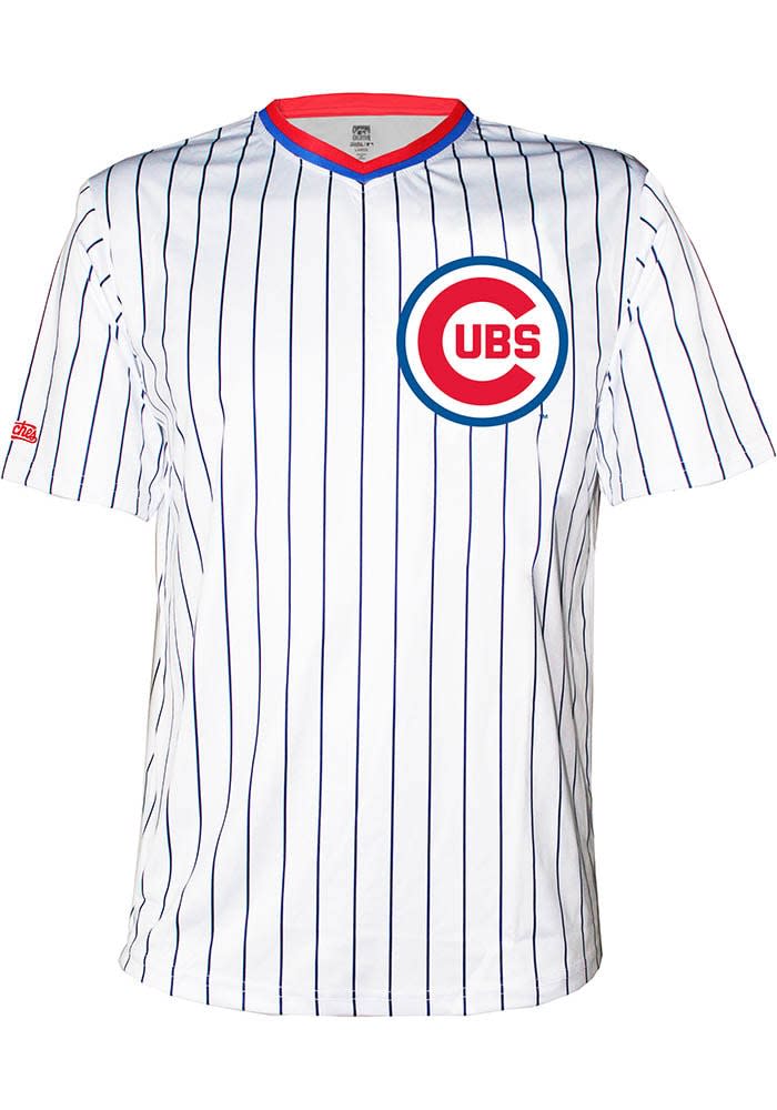 Chicago Cubs Mens Replica Poly Tech Jersey White