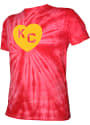 Kansas City Monarchs Heart Fashion T Shirt - Red