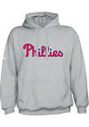 Main image for Philadelphia Phillies Mens Grey Wordmark Long Sleeve Hoodie