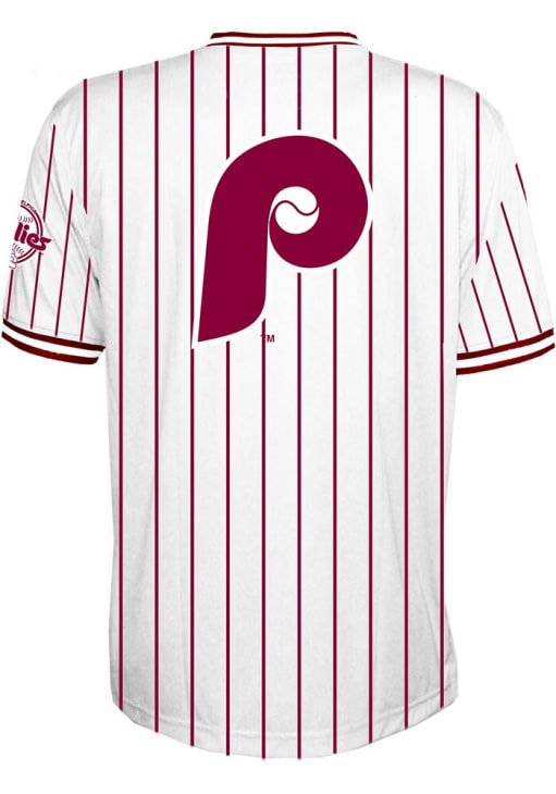 Philadelphia Phillies Mens White Big Logo Limited Baseball Jersey