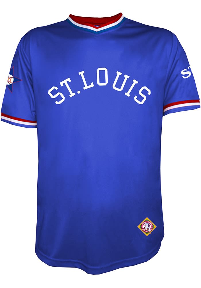 St Louis Stars Mens Blue Sublimated Limited Baseball Jersey