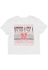 Main image for Nebraska Cornhuskers Throw Shade Puff Short Sleeve T-Shirt - White