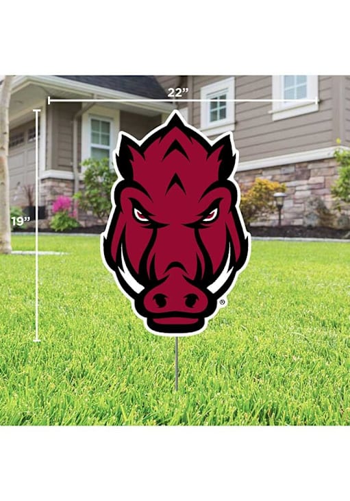 Arkansas Razorbacks CARDINALRED Mascot Yard Sign - 10969365
