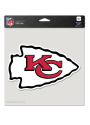 Kansas City Chiefs 8x8 Die Cut Auto Decal - White