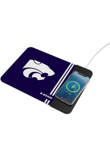 Purple K-State Wildcats Wireless Charging Mousepad