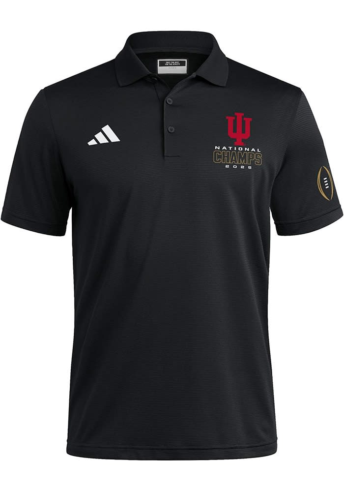 Adidas Mens BLACK Indiana Hoosiers 2025 CFP National Champions