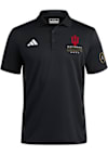 Main image for Mens Indiana Hoosiers Black Adidas 2025 CFP National Champions Short Sleeve Polo Shirt