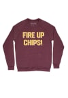 Main image for Homefield Central Michigan Chippewas Mens Maroon Fire Up Chips Long Sleeve Fashion Sweatshirt