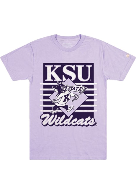 K-State Wildcats Lavender Homefield Throwback Willie Short Sleeve Fashion T Shirt