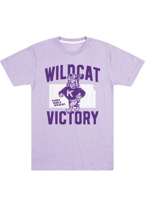 K-State Wildcats Lavender Homefield Wabash Victory Short Sleeve Fashion T Shirt