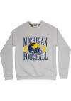 Main image for Mens Michigan Wolverines Grey Homefield Football Helmet Fashion Sweatshirt