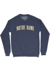 Main image for Homefield Notre Dame Fighting Irish Mens Navy Blue Arch Name Long Sleeve Fashion Sweatshirt