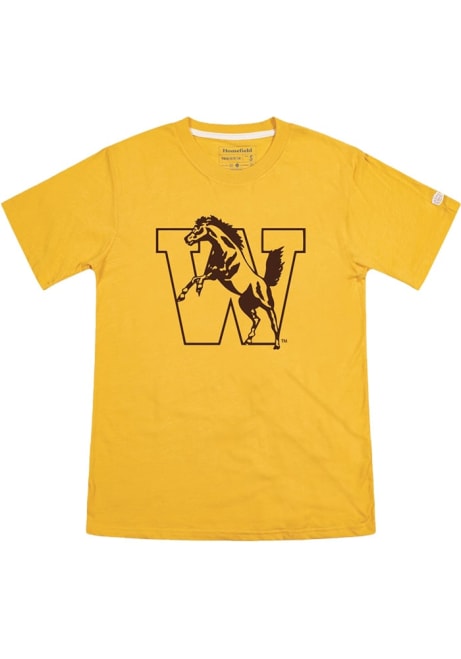 Western Michigan Broncos Gold Homefield Vintage Bronco Short Sleeve Fashion T Shirt