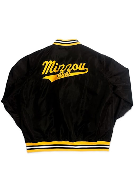 Homefield Missouri Tigers Mens Black Script Bomber Light Weight Jacket