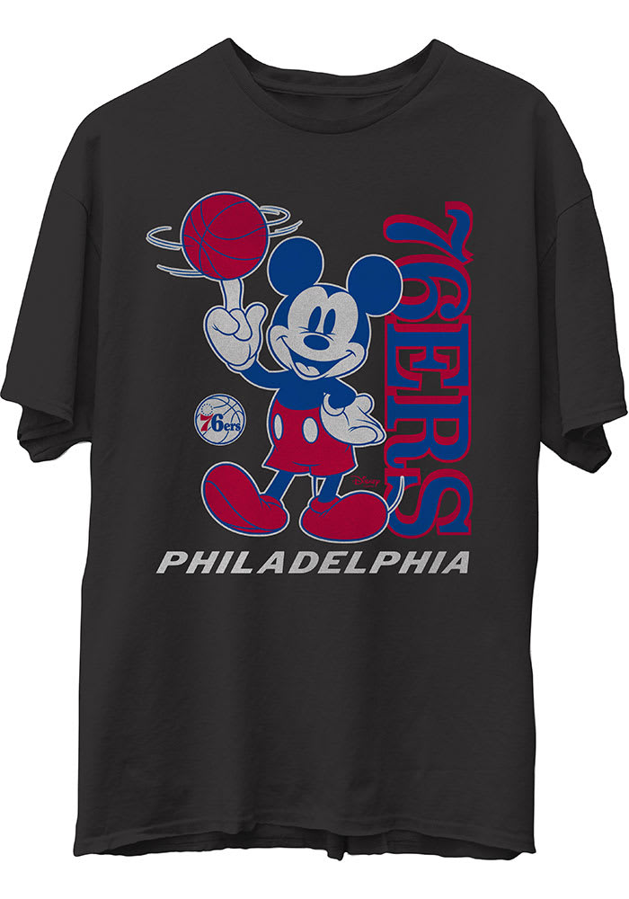 Junk Food Clothing Philadelphia 76ers BLACK Mickey Short Sleeve