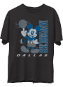 Dallas Mavericks Junk Food Clothing Mickey Fashion T Shirt - Black