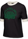 Philadelphia Eagles Womens Junk Food Clothing Ringer T-Shirt - Black