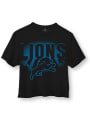 Detroit Lions Womens Junk Food Clothing Light T-Shirt - Black