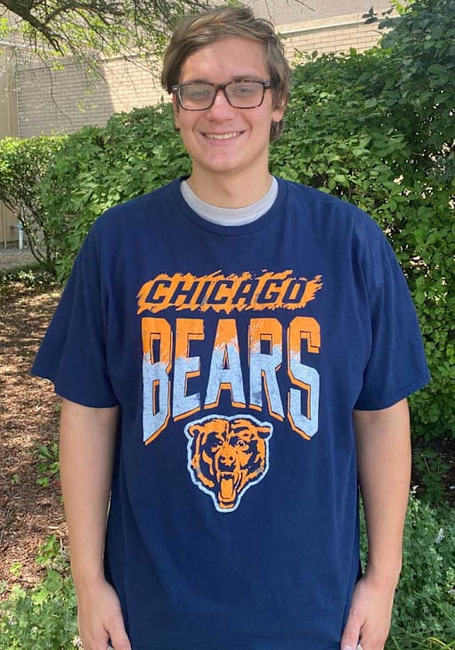 Junk Food Clothing Chicago Bears NAVY Hall Of Fame Short Sleeve T