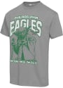 Philadelphia Eagles Junk Food Clothing YODA WIN WE WILL T Shirt - Grey