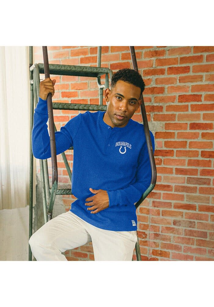 Junk Food Clothing Indianapolis Colts Thermal Henley Long Sleeve