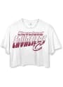 Cleveland Cavaliers Womens Junk Food Clothing Cropped T-Shirt - White