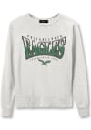 Main image for Junk Food Clothing Philadelphia Eagles Womens White Raglan Crew Sweatshirt