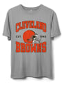 Cleveland Browns Junk Food Clothing NFL HELMET T Shirt - Grey