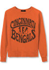 Main image for Junk Food Clothing Cincinnati Bengals Womens Orange Raglan Crew Sweatshirt