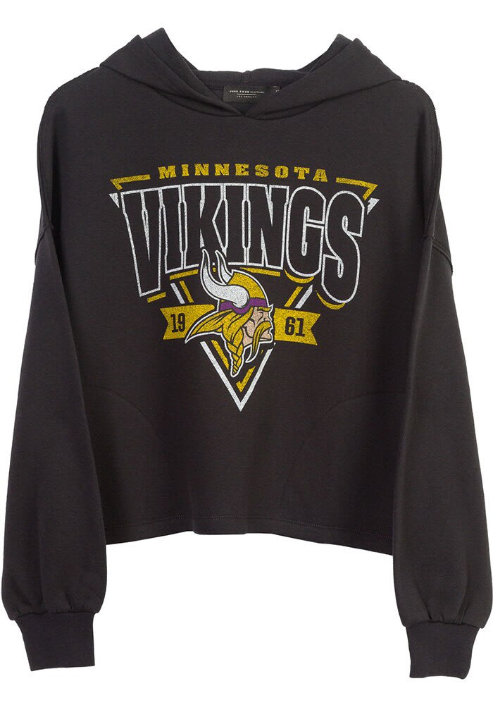 Junk Food Clothing Minnesota Vikings Womens BLACK Endzone