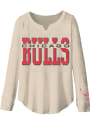 Chicago Bulls Womens Junk Food Clothing Sunday T-Shirt - Oatmeal