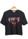 Chicago Bulls Womens Junk Food Clothing Champion T-Shirt - Black