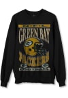 Main image for Junk Food Clothing Green Bay Packers Mens Black Helmet Long Sleeve Crew Sweatshirt