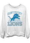 Main image for Junk Food Clothing Detroit Lions Womens White French Terry Crew Sweatshirt