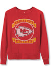 Main image for Junk Food Clothing Kansas City Chiefs Womens Red Raglan Crew Sweatshirt
