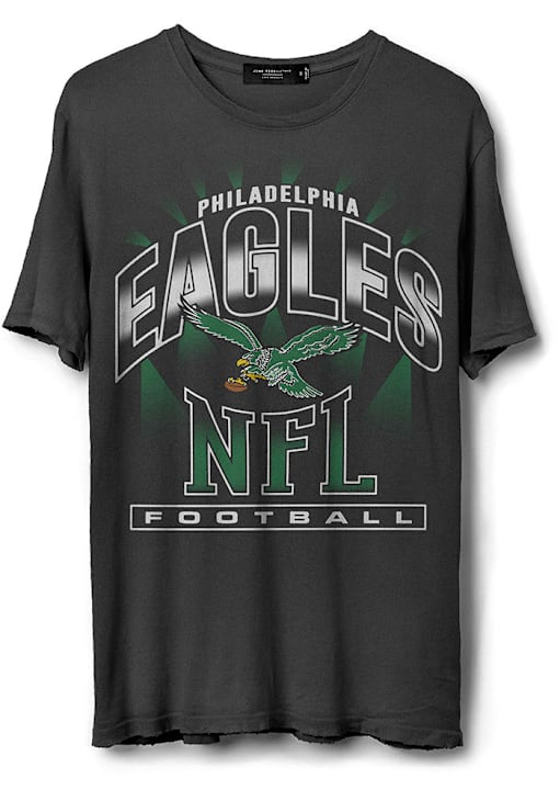 Junk Food Clothing Philadelphia Eagles CHARCOAL Chrome Vintage