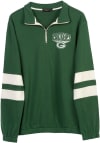 Main image for Junk Food Clothing Green Bay Packers Mens Green Vintage Long Sleeve 1/4 Zip Fashion Pullover