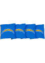 Los Angeles Chargers 4 Pc Corn Filled Cornhole Bags Tailgate Game
