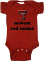 Texas Tech Red Raiders Baby Red Newest One Piece