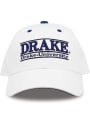 Drake Bulldogs The Game Bar Adjustable Hat - White
