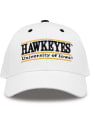Iowa Hawkeyes The Game Nickname Bar Adjustable Hat - White