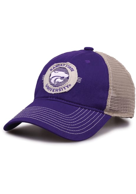 K-State Wildcats Purple Circle Trucker Adjustable Hat