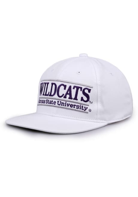 Retro Bar K-State Wildcats Mens Snapback - White