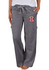 Main image for Womens Illinois Fighting Illini Charcoal Concepts Sport Trackside Cargo Loungewear Sleep Pants